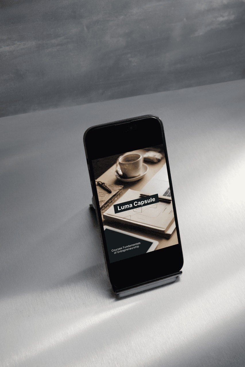 Smartphone displaying a coffee-themed app on a gray surface