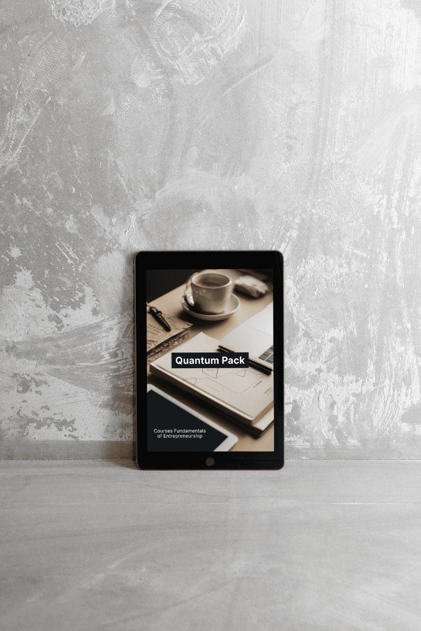 Digital product packaging with a coffee cup and notebook on a textured surface